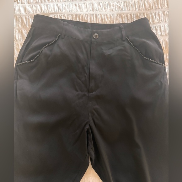 Cami NYC Black Pants with Beaded Accents - Picture 1 of 13